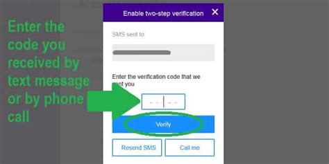 yahoo verification code text message.
